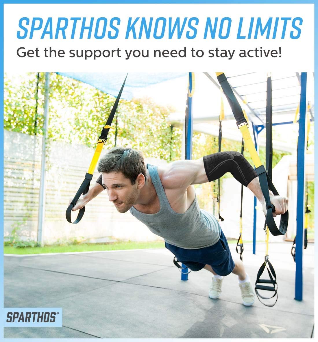 Sparthos Elbow Compression Sleeves (Pair) – Tennis and Golfer's Elbow Support – Elbow Brace for Men and Women – Made from Innovative Breathable Elastic Blend: Sports & Outdoors