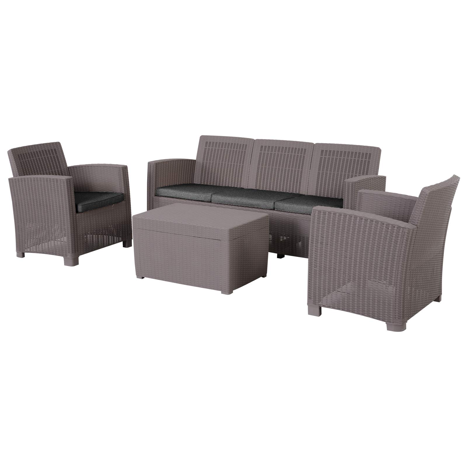 Outsunny Garden Pp Rattan Style Sofa Tab Buy Online In Brunei At Desertcart
