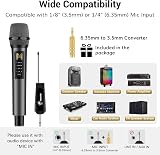 TONOR Wireless Microphone System Dual UHF 60m 30 Frequencies Treble Bass Echo view 6