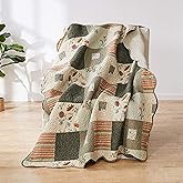 Greenland Home Sedona Throw Blanket, Taupe 50 x 60 inch