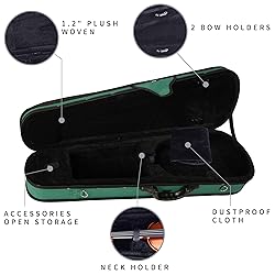 adm 4/4 Full Size Violin Hard Case Basic
