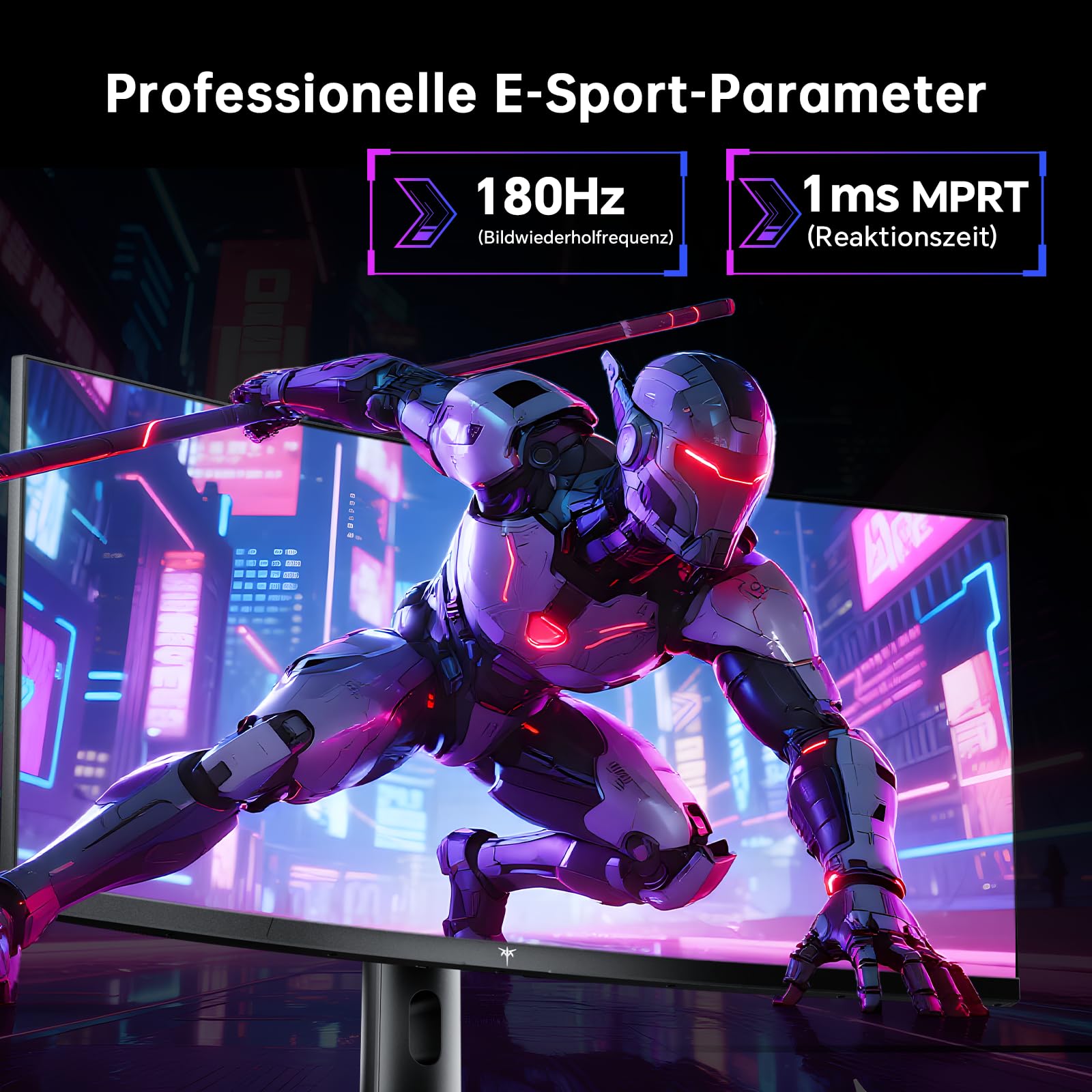 KTC Ultrawide Curved Monitor 34 Zoll, UWQHD (3440 x 1440) 180Hz Gaming Monitor, Adaptive Sync, 21:9 VA Panel 1500R, 1ms MPRT, HDR 10, Verstellbarer Ständer, 2 x DP 1.4, 2 x HDMI 2.0, H34S18S 5