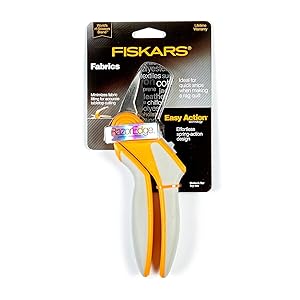 Fiskars Easy Action Rag Quilt Snips 8in Tabletop Cutting