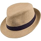 Jaxon Hats Jute Fabric C-Crown Trilby Fedora Hat