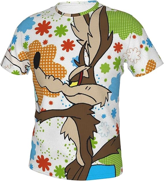 Amazon Co Jp ワイリーe コヨーテ 6 メンズ グラフィックtシャツ おしゃれ 夏服 メンズ 半袖 トップス 斬新な グラフィックtシャツ クールなデザイン 大人用tシャツ グラフィック 人気 柔らかい 快適 服 ファッション小物