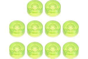 MECCANIXITY 10 Pcs Footswitch Toppers Guitar Pedal Button Caps Plastic Footswitch Top Cover 3/8" for Guitar Effects Pedal But