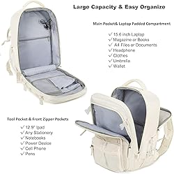 Travel Backpack for Women Men 15.6 Inch Laptop