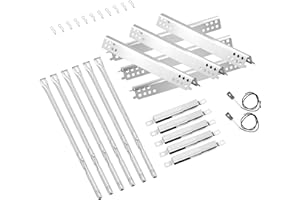 COGRICHBF 463244819 Grill Replacement Parts for Charbroil Performance 6 Burner 463244819, 463276517, 5 Burner 463347519, 4 Burner 463342119, 463347017, G470-5200-W1 Burner, G470-0004-W1A Heat Plate, Crossover