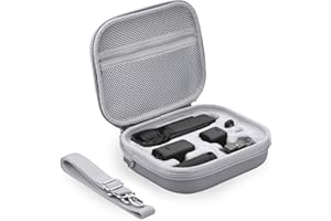 BRDRC Carrying Case for DJI Osmo Pocket 3 / Creator Combo, PU Hard Shell Storage Bag Portable Protective Case for DJI OSMO Pocket 3 Camera Accessories