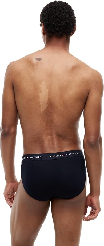 Calzoncillos Hip Briefs Pack de 3 Hombre con Logotipo en la Cintura, Multicolor (Des Sky/Primary Red/White), M