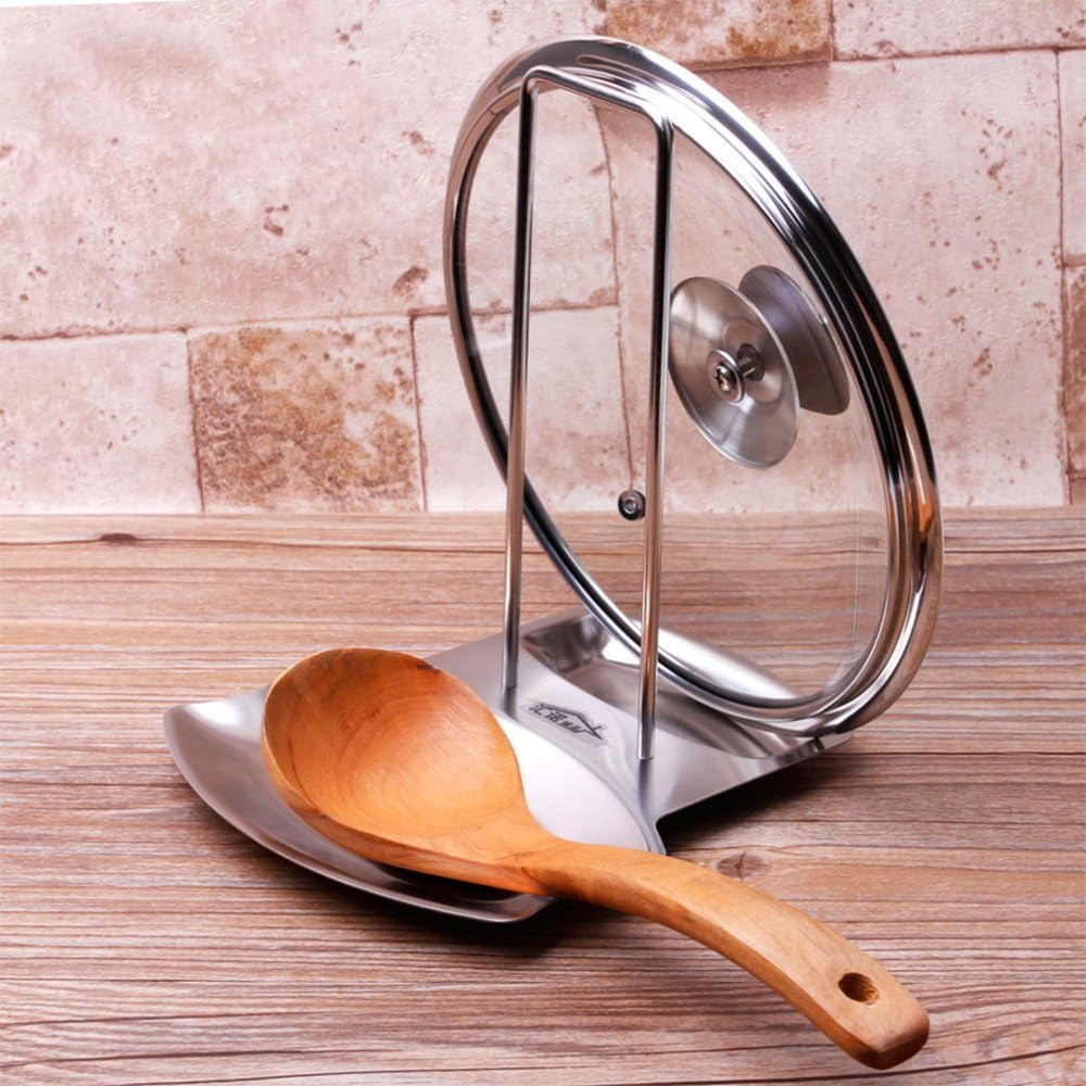 Amazon.com: Progressive Lid And Spoon Rest Stainless Steel Kitchen