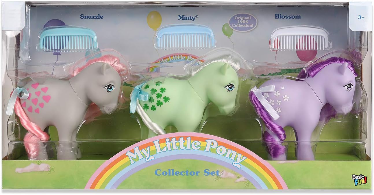 My Little Pony 35267 Retro Collector 3 Pack: Snuzzle, Minty, Blossom, Multicolour