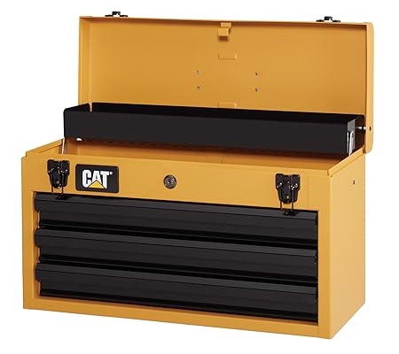 Cat 3 Drawer Portable Steel Tool Chest Yellow Finish 20 Amazon