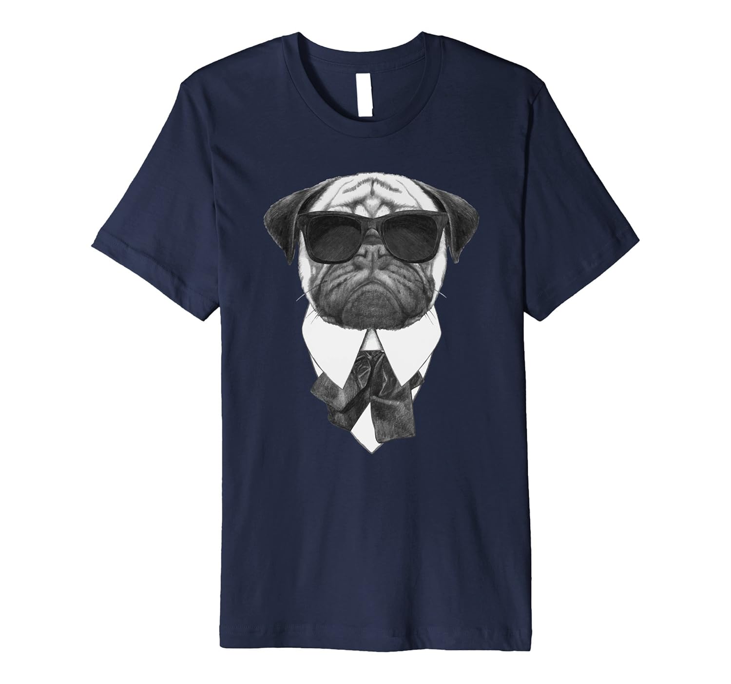 Pug in a Suit and Bow Tie T-Shirt for Dog Lovers-ANZ