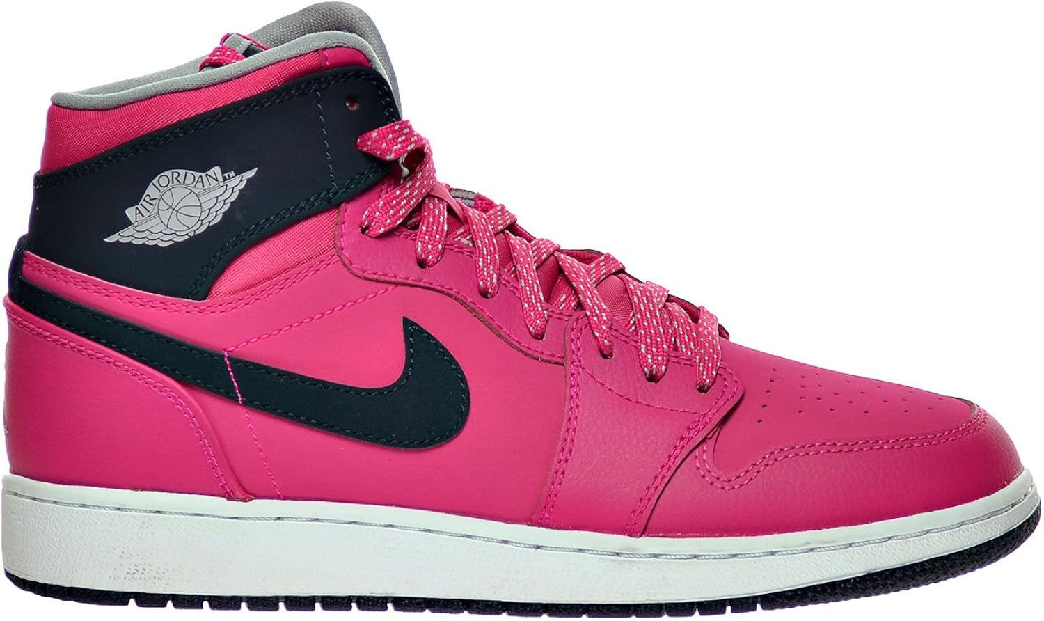 Amazon.com | Jordan Air 1 Retro High GG Big Kid's Shoes Vivid Pink/Dark Obsidian/Wolf Grey/White 