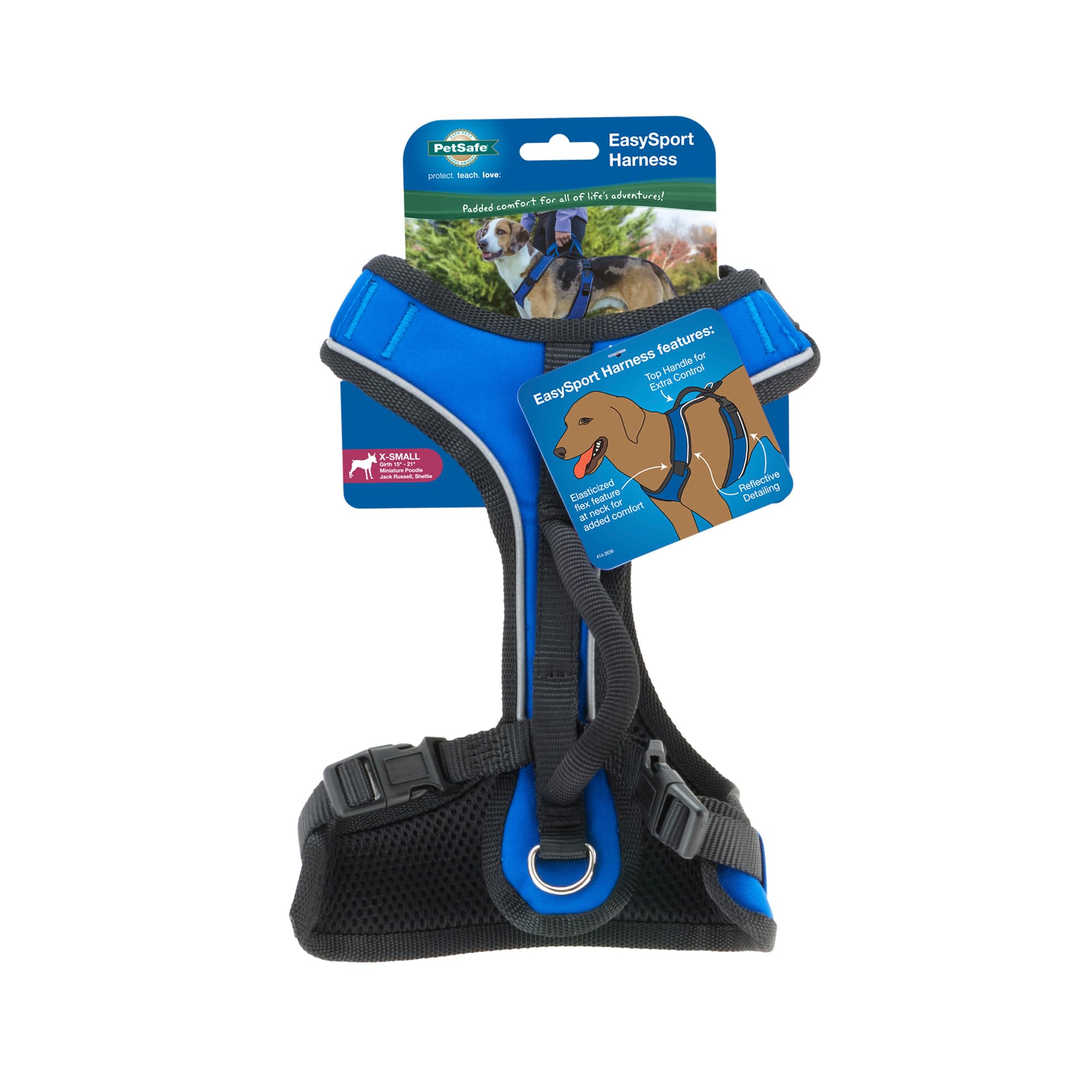 PetSafe Easysport Harness, X-Small, Blue