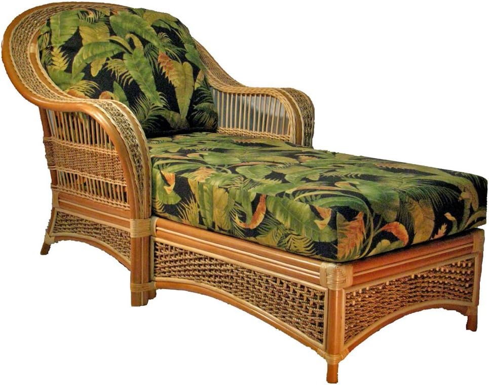 Spice Island Wicker Chaise Lounge
