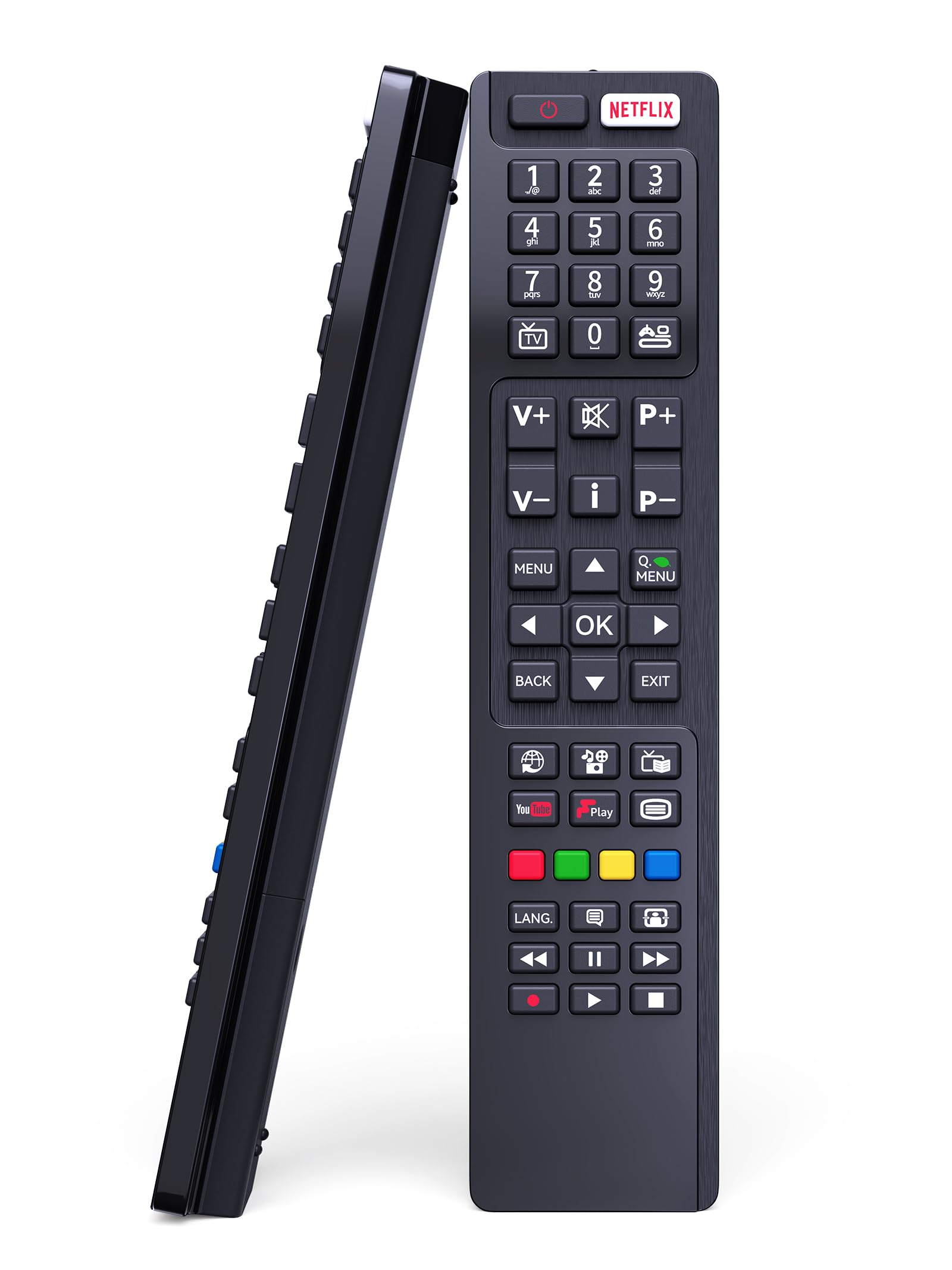 Universal Remote Control for Hitachi/Bush/Polaroid TV Replacement, GOUYESHO RC4848F Remote Control Compatible with Hitachi/Polaroid/Bush Smart TVs Remote, No Setup Required