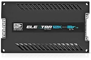 Electra 1-Channel Vehicle Audio Bass Amp - 12600WRMS D Class High-Powered Mono Bass Amplifier w/Subsonic Filter & Low Pass Fi