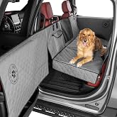 Ruff Liners Back Seat Extender for Dogs - As Seen on Shark Tank | Hard bottom adds 40% more space, holds up to 400 lbs, waterproof, machine-washable, heavy-duty Back Seat Cover for Dogs