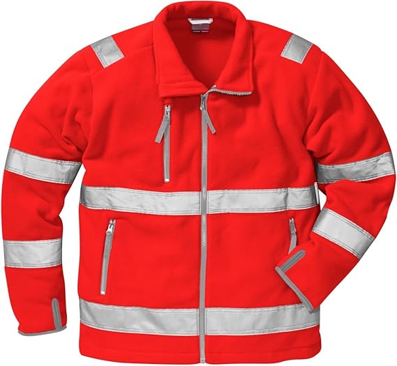 Fristads Kansas Workwear 114087 High Viz Fleece Jacket Amazon.co.uk