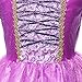 SweetNicole Princess Rapunzel Purple Princess Party Costume Dress with Accessories (6-7)