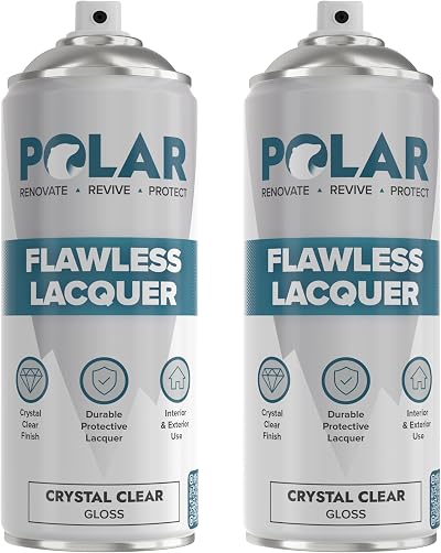 Polar Clear Gloss Flawless Lacquer Spray 2 x 13.5 fl oz Clear Coat