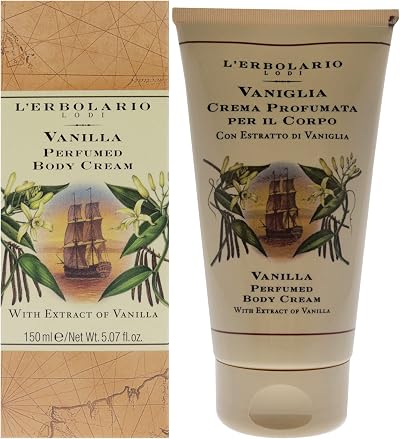 L'Erbolario Vanilla Perfumed Body Cream 150ml Nourishing Moisturizing