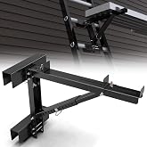 New Upgraded Adjustable Black Ladder Jacks 2 Pack for Scaffolding Platform | Two-Rung Short Body Extension Ladder Jack Scaffold Bracket, Ladder Platform Accessories