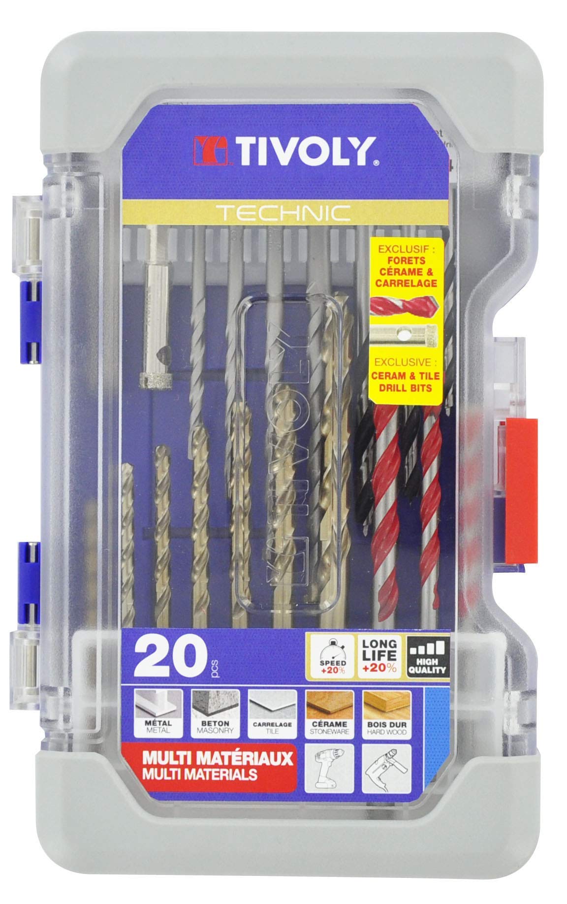 Tivoly 11901170054 T20 Mixed Drilling Metal, Wood, Concrete, Tiles, Ceram