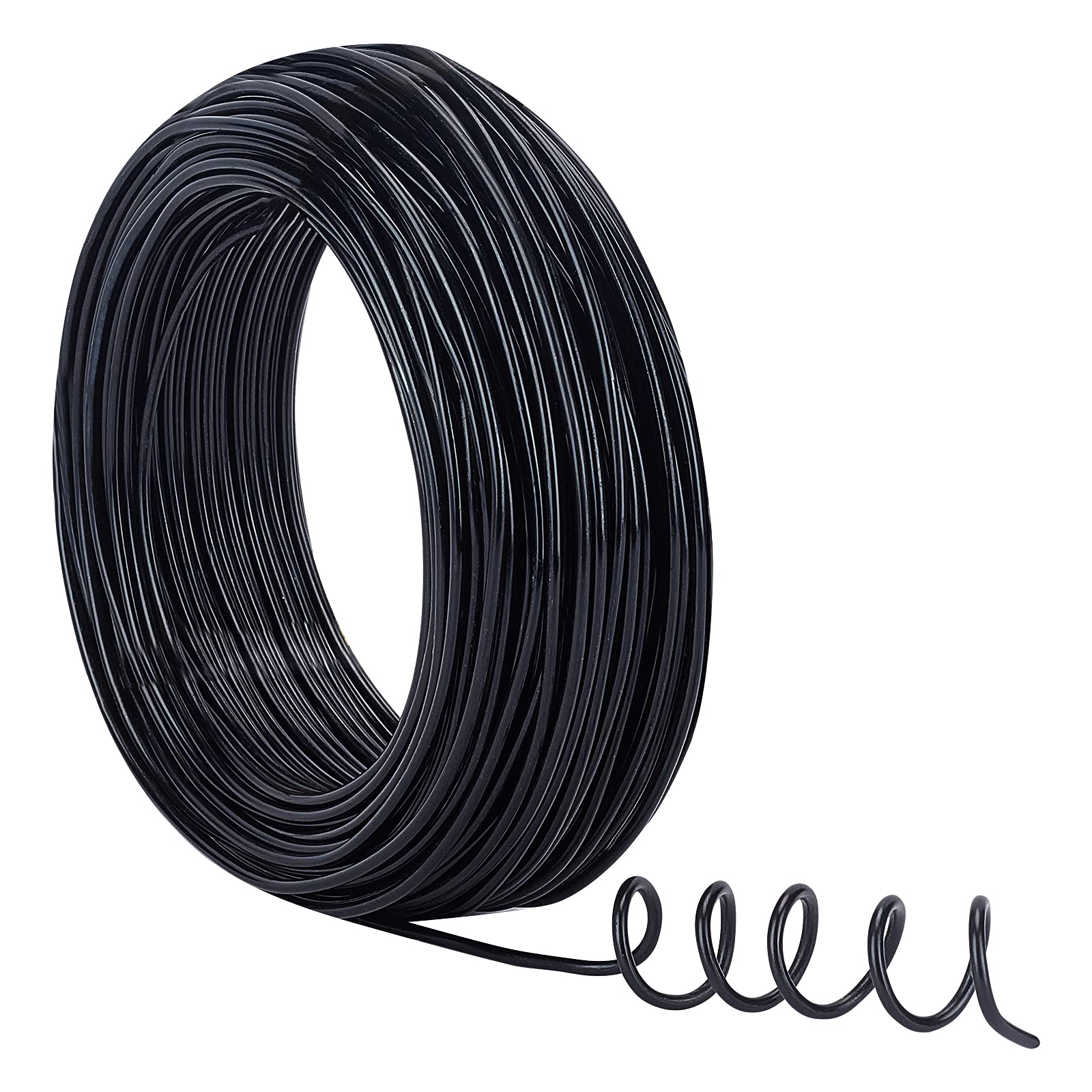 NBEADS 1 Roll 2.5mm(10 Gauge) Aluminum Wire Aluminum, 35m Craft Wire for Jewelry Crafts Modeling Frameworks and Carving, Black
