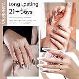 VANREESA Gel Nail Polish Set 21 Colors Base Coat Top Coat 24W UV view 3