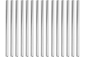 DOITOOL 15pcs Candle Wick Centering Tube Metal Wick Placement Tool for Candle Making Aromatherapy Crafts