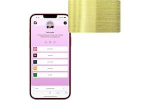 itapring Metal Digital Business Card - Smart NFC Networking Card for Social Media Sharing & Instant Contact - Touch Sharing - iOS and Android (Golden)