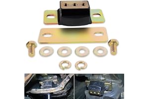 USSKYBOY 3.1158G Universal Transmission Mount Short Mount for GM Vehicles, Black Rubber and Steel, Steel Frame, Fit for Buick Chevrolet GMC Jeep Wrangler YJ Oldsmobile Pontiac