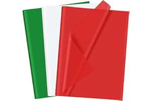 CHRORINE 60 Sheets Christmas Tissue Paper Multicolor Art Gift Wrapping Tissue Paper Bulk for DIY Crafts Decor Christmas Holid