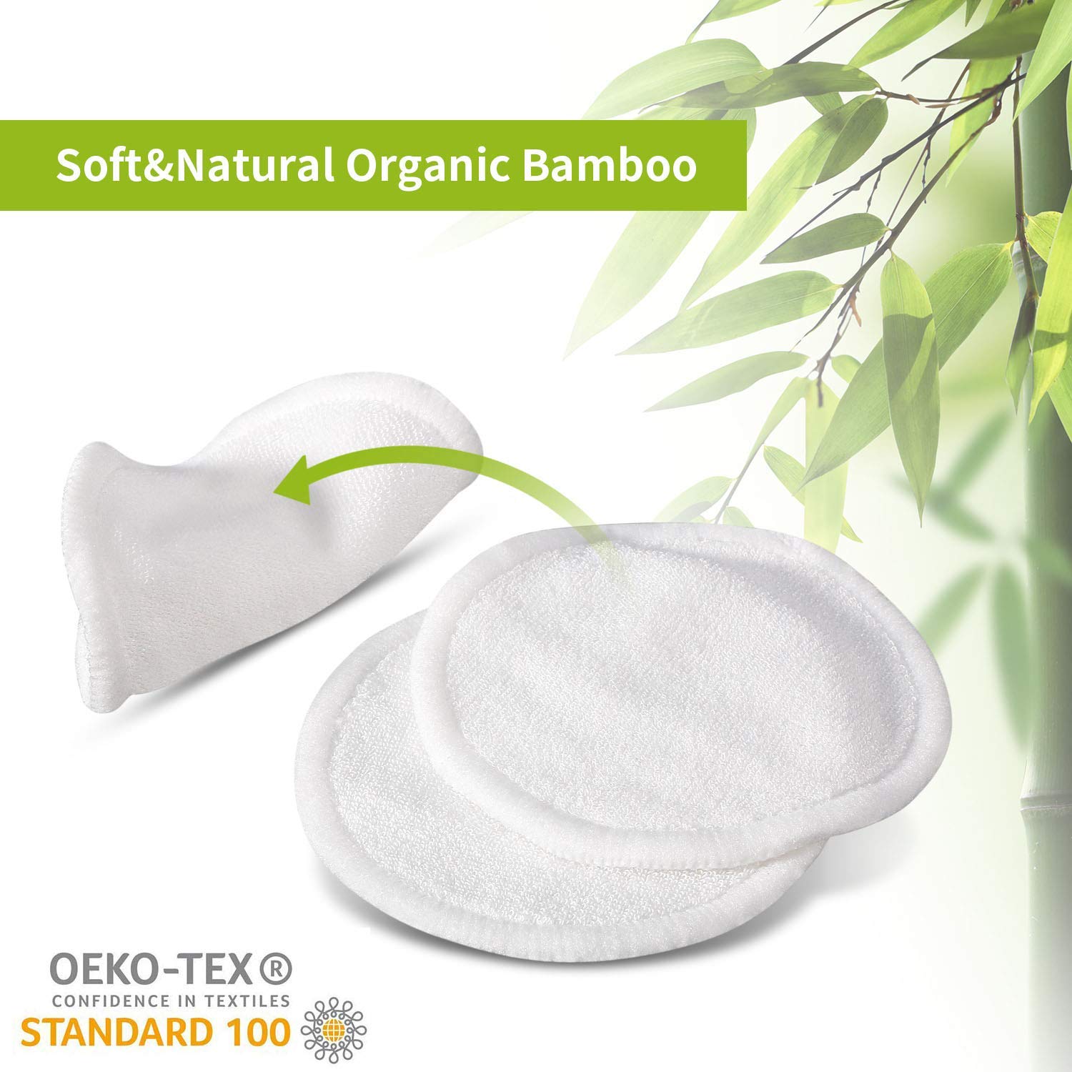 Reusable Makeup Remover Pads Organic Cotton Rounds Soft Bamboo Toner