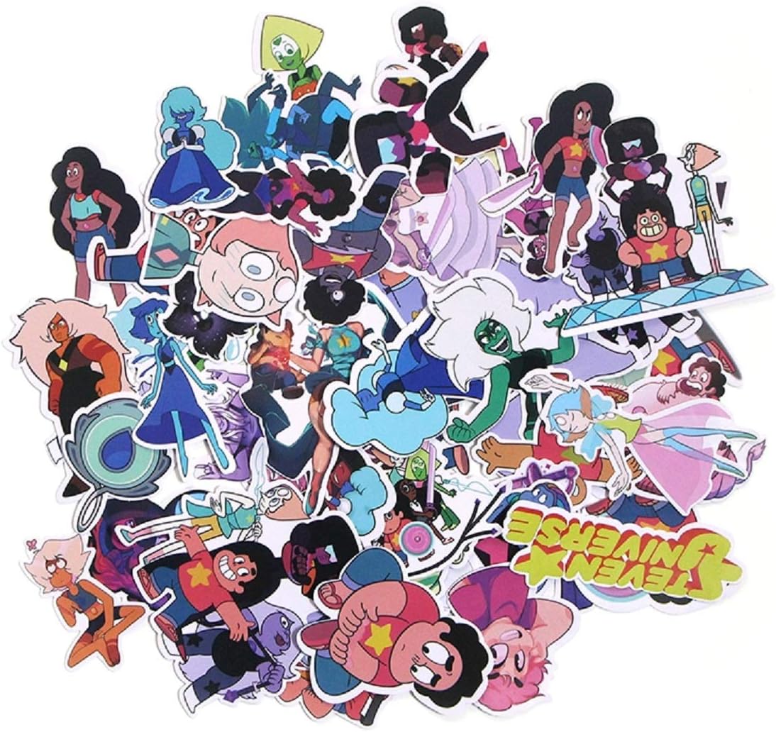 60pcs Steven Universe Kids Toy Stickers for DIY Phone Luggage Laptop Motorcycle Phone Skateboards Cars Bikes Snowboard Skateboards Waterproof Stickers