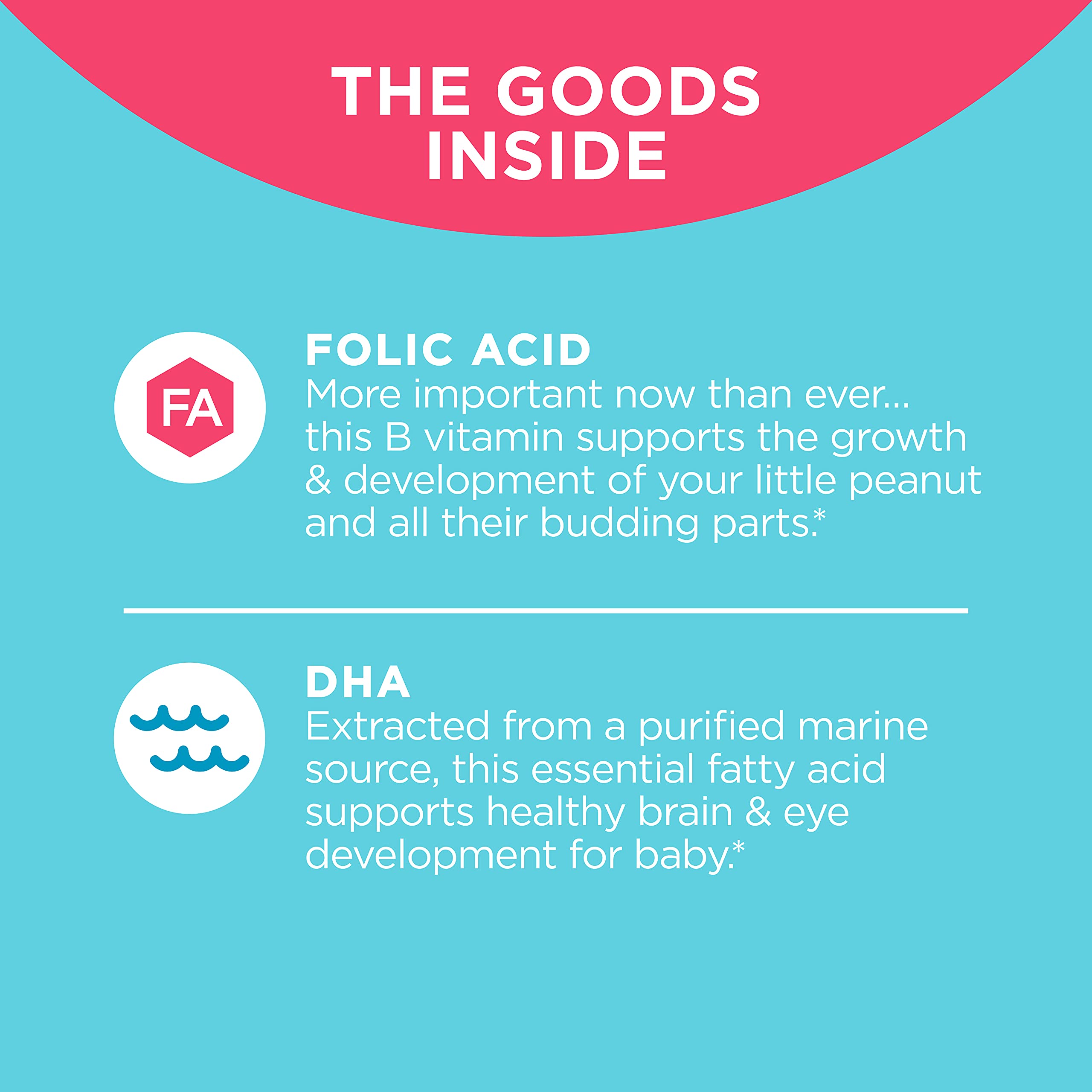 OLLY Ultra Strength Prenatal Multivitamin Softgels, Supports Healthy Growth, Brain Development & The Essential Prenatal Gummy Multivitamin, 30 Day Supply (Gummies), Sweet, Folic Acid