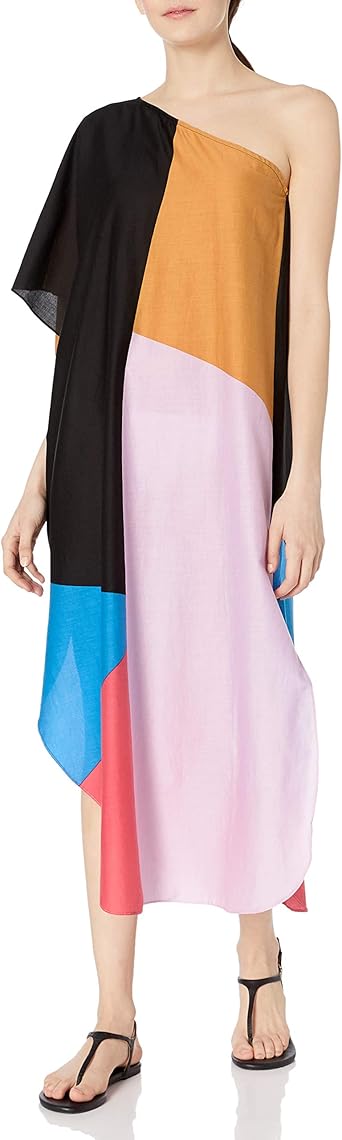 one shoulder dress cover up