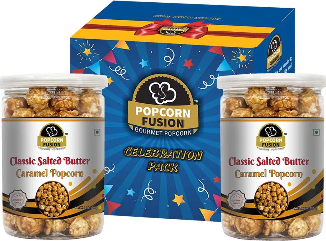 Popcorn FusionGift Pack340gClassic Salted Butter Caramel Popcorn