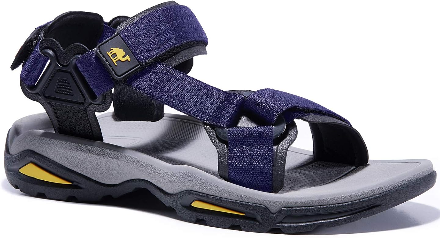 navy blue walking sandals