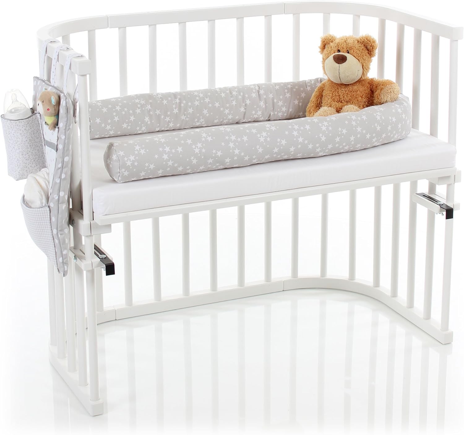 Babybay Boudin De Lit En Pique Convient Pour Tous Modeles Framboise Avec Etoiles Blanc 1 Unite Bebe Puericulture La Chambre De Bebe Zwembaddebeemd Nl