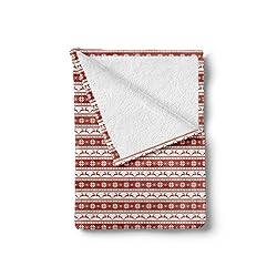 Ambesonne Christmas Soft Flannel Fleece Throw