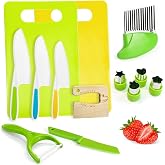 13 Pcs Kids Knife Set for Real Cooking Safe Kitchen Tools for Ages 4+ | Montessori Toys Christmas Birthday Gifts for Boys and