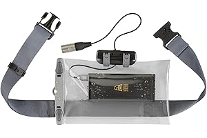 Aquapac Waterproof Case For Radio Microphone Large, 5 Year Warranty, Made in the UK, Professional Sound Engineer, For Wired Electronic Devices