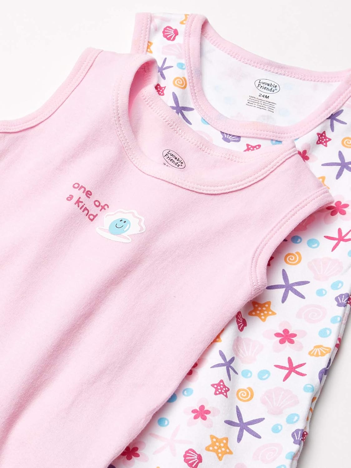 Luvable Friends Unisex Baby Cotton Sleeveless Bodysuits: Clothing