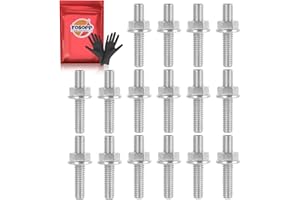 YOSOPP Stainless Steel Exhaust Bolt Kit for 1984-2018 Harley Big Twin Sportster XL with Flange Nut, OEM Part Number 1671583 (16)