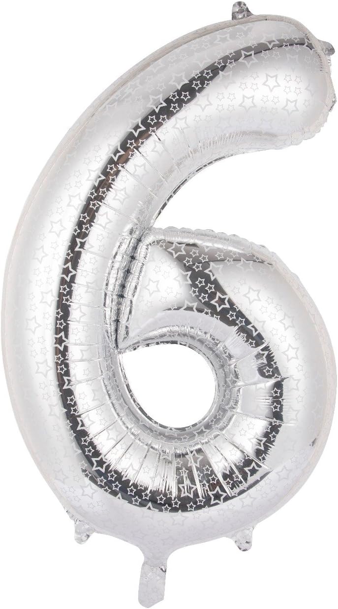 FOIL BALLOONS NUMBERS 6 18"