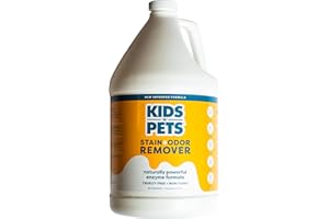 KIDS 'N' PETS Instant All-Purpose Stain & Odor Remover - Cleans Dog Pee, Cat Urine, Other Smells, Spots from Carpet, Couch, Mattress - Non-Toxic Chemicals & Child Safe Enzyme Cleaner - 1-Gallon